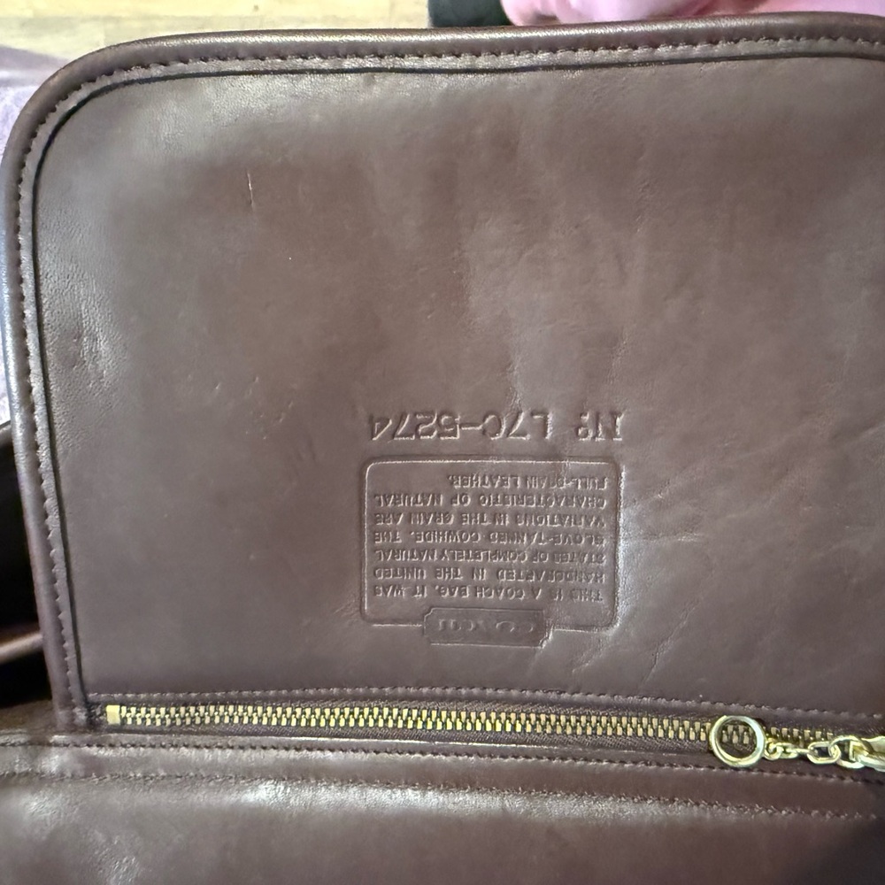 Coach Rich Brown Leather Men's briefcase